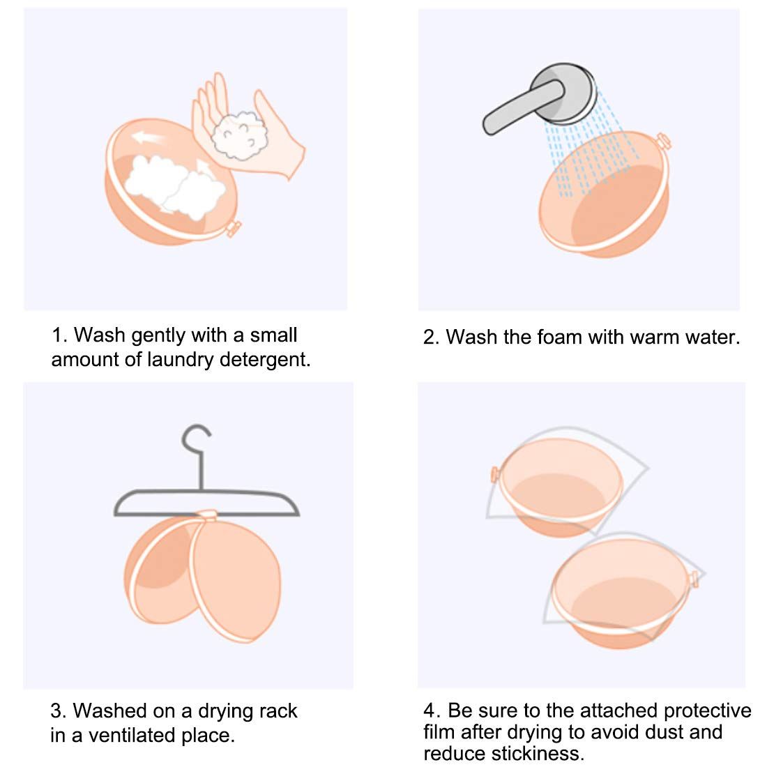 2 Pairs Sticky Bra Strapless Adhesive Invisible Push up Bra for Women