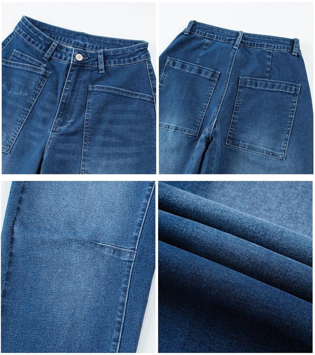 Barrel Jeans for Women High Waisted Wide Leg Baggy Denim Trouser Jeans