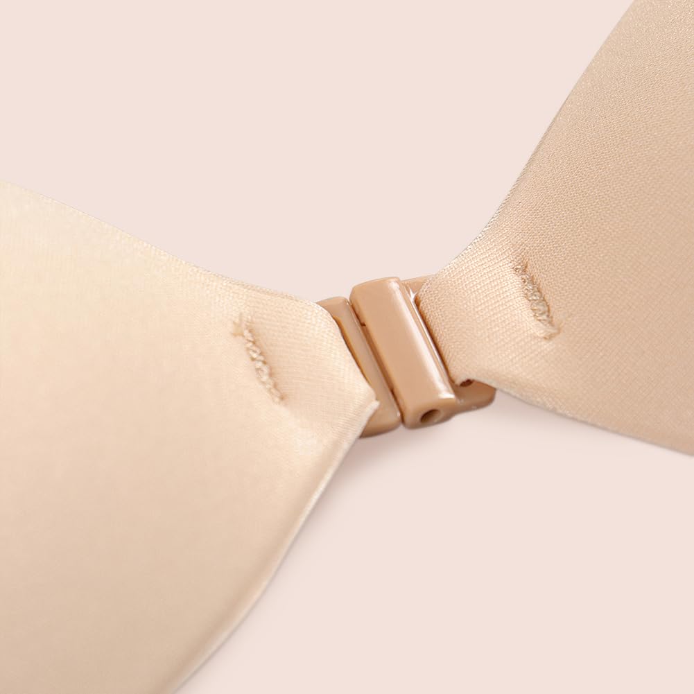 Invisible Adhesive Bra Sticky Strapless Bra with Halter Neck Strap