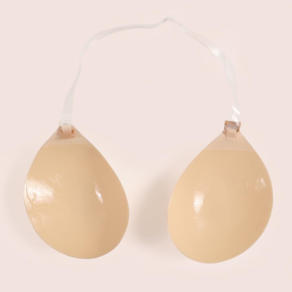 Invisible Adhesive Bra Sticky Strapless Bra with Halter Neck Strap