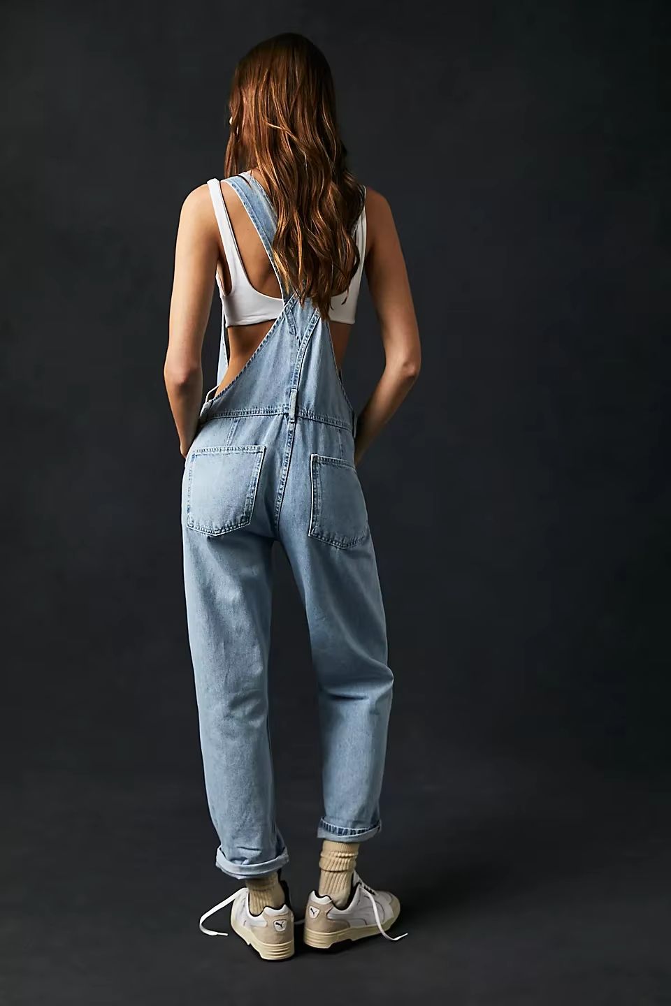 Denim Overalls Jumpsuit Rompers Women Y2k Baggy Bib Long Pants Jeans Streetwear