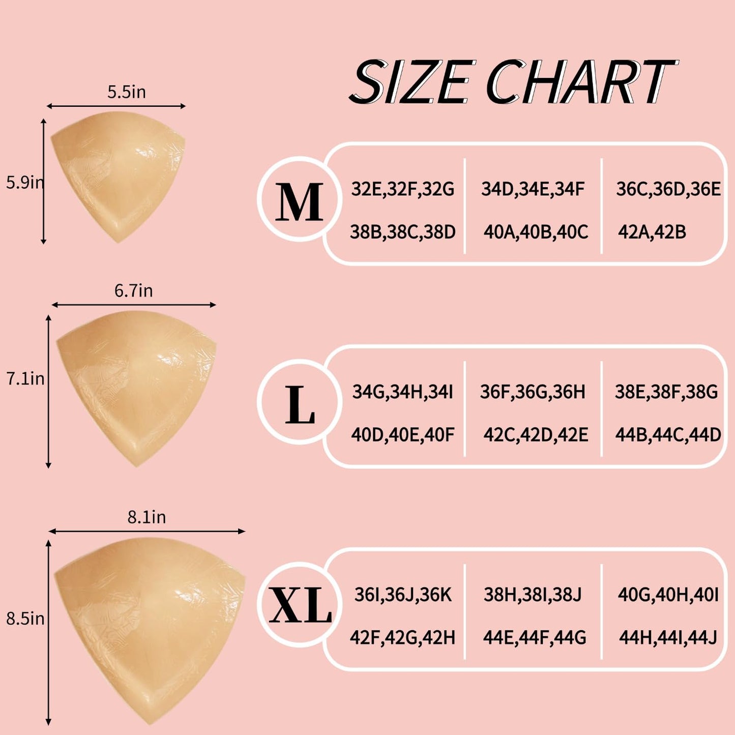 Double-sided Sticky Inserts Lightly Padded Adhesive Lifting Bras Pads