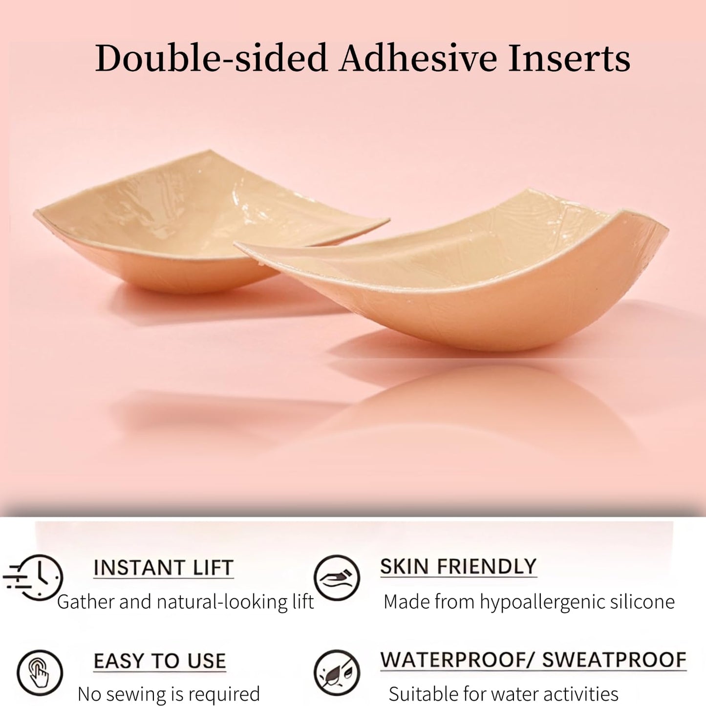 Double-sided Sticky Inserts Lightly Padded Adhesive Lifting Bras Pads