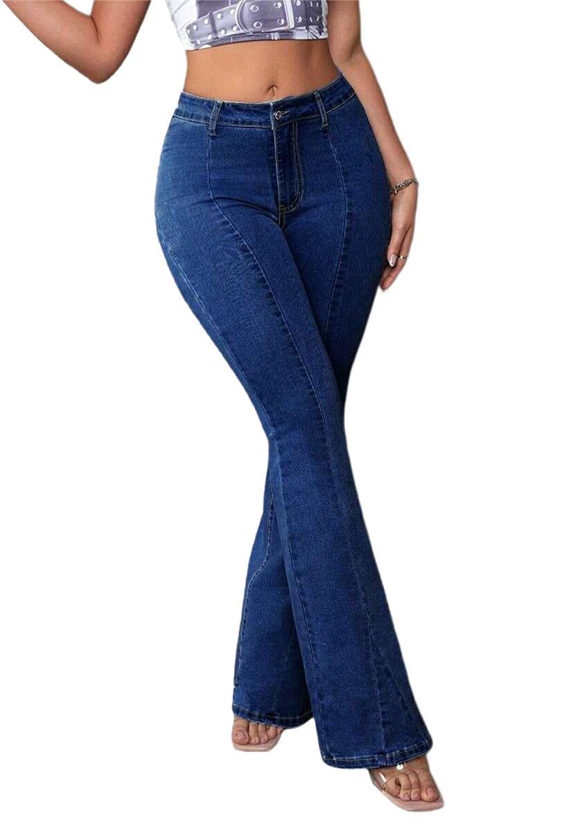 Flare Jeans for Women Bell Bottom Jeans High Waisted Denim Pants