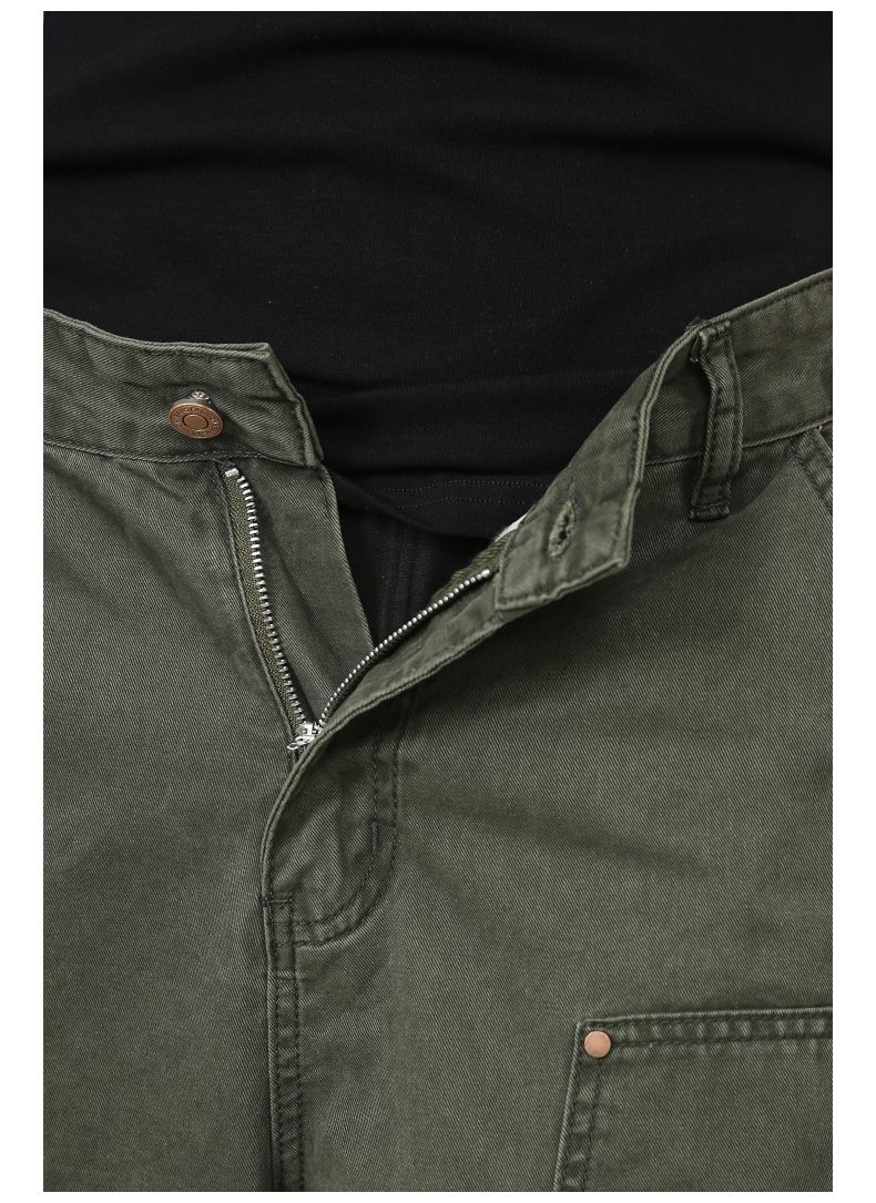 Men’s Cargo Jeans Shorts Relaxed Fit Wide Leg Carpenter Short Denim Pants