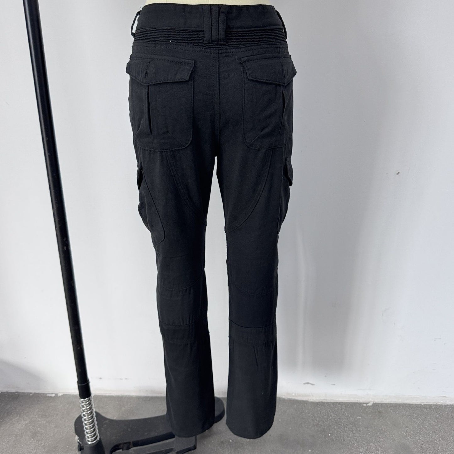 Men’s Motorcycle Protective Jeans Slim Fit Biker Punk Cargo Riding Denim Pants