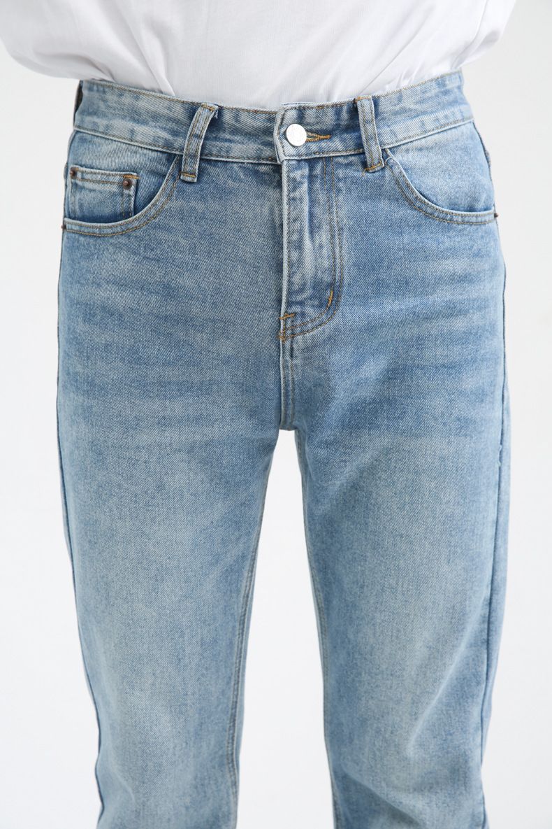 Men's Relaxed Fit Straight Leg Stretch Jeans Y2K Bell Bottom Flared Denim Jeans