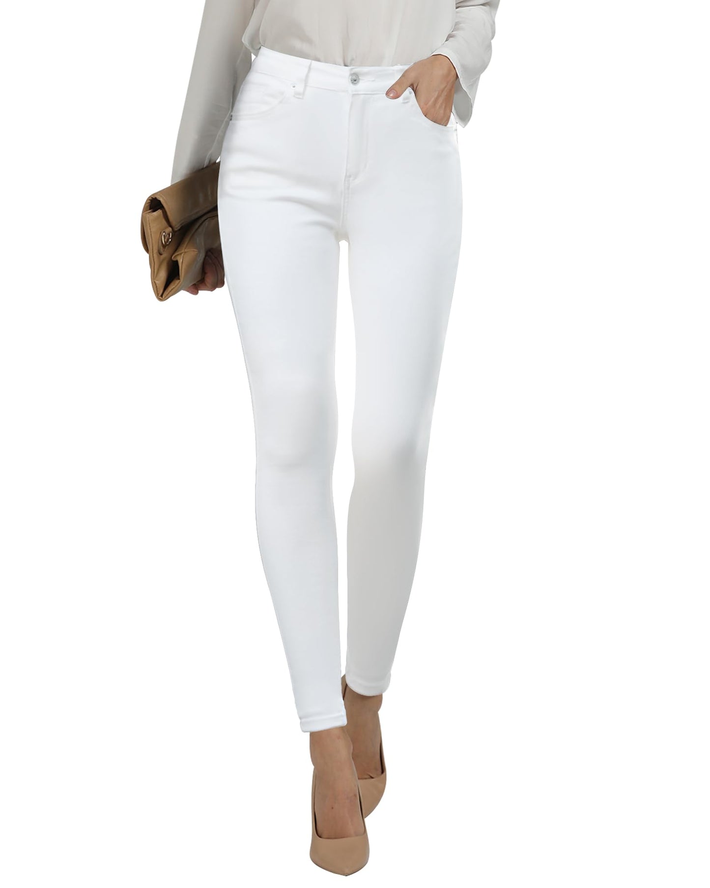 Skinny Jeans Women High Waist Stretchy High Rise Trousers Denim Pants