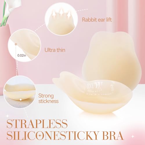 Sticky Bra Adhesive Backless Strapless Bra Women Silicone Nipple Covers