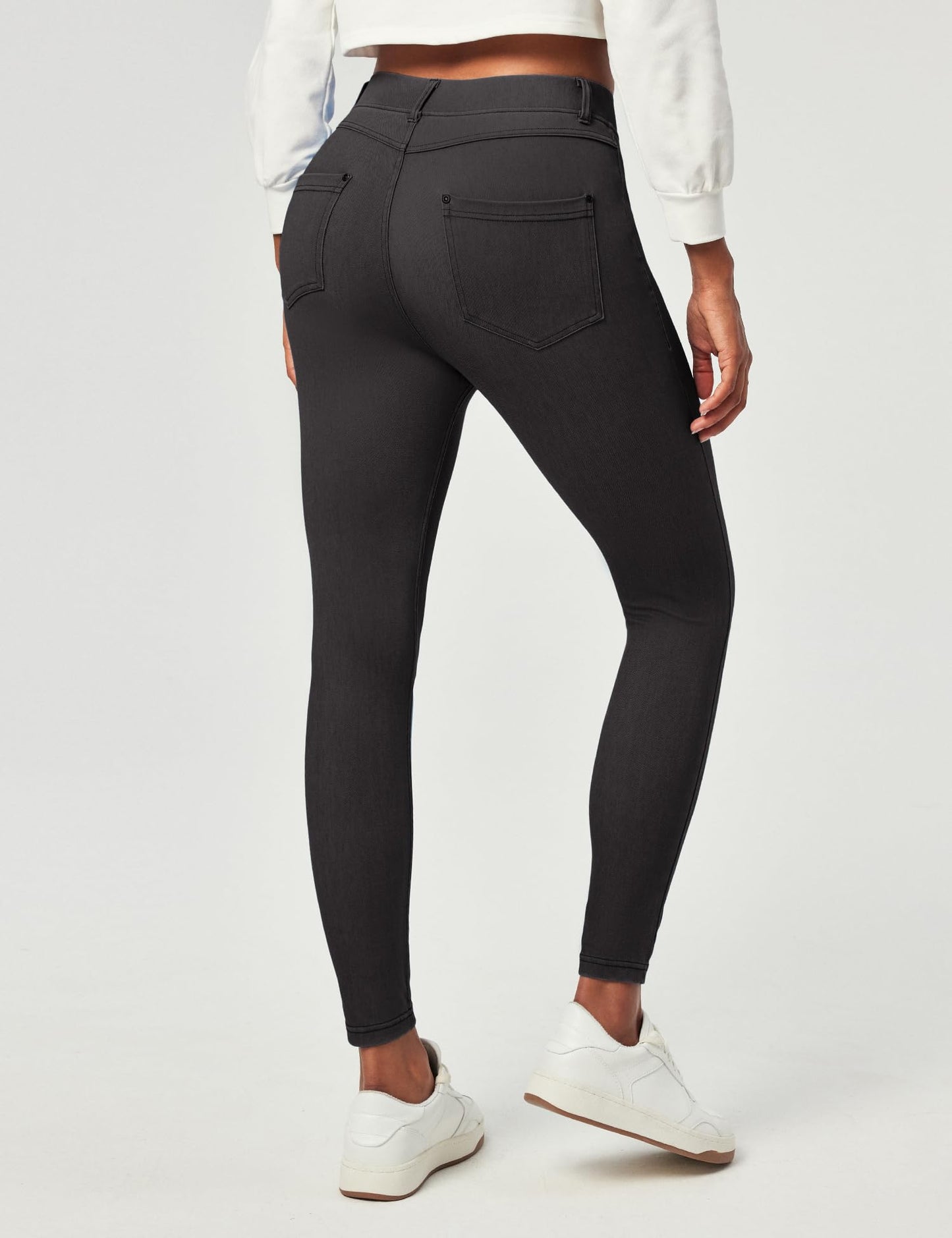 Tummy Control Stretchy Jeans Women High Waisted Pull on Denim Leggings Sweatpants