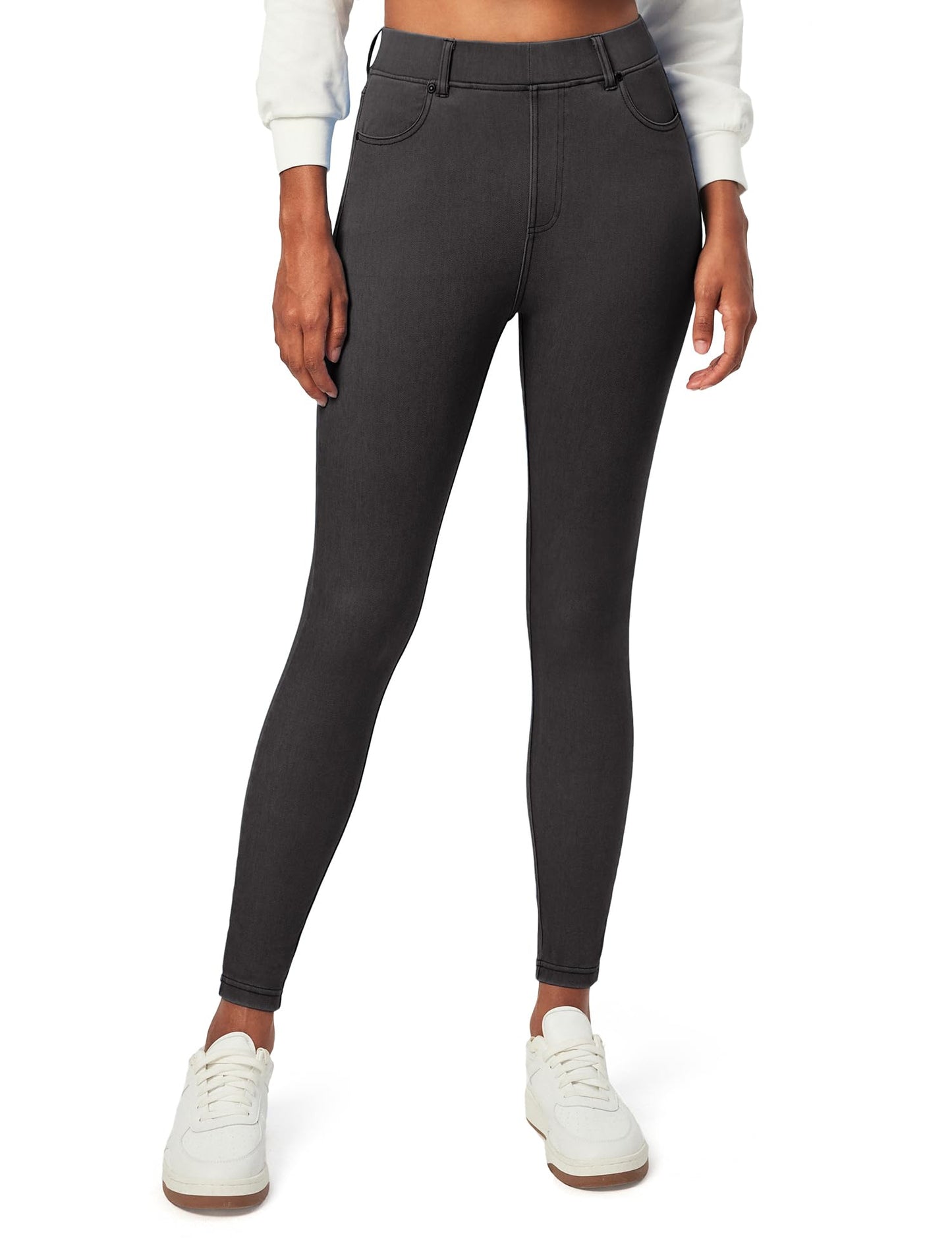 Tummy Control Stretchy Jeans Women High Waisted Pull on Denim Leggings Sweatpants