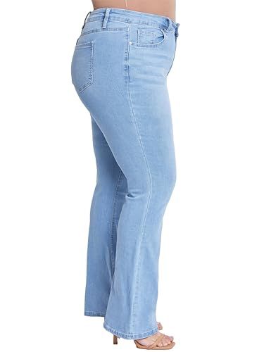 Women’s Plus Size Jeans Stretchy High Waisted Casual Comfort Pants