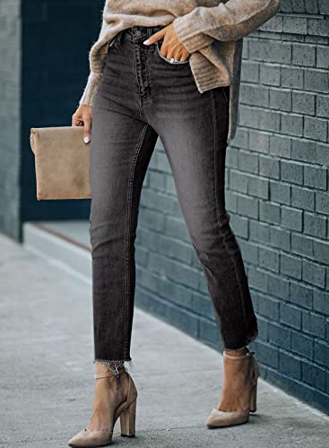Women's Skinny Jeans Stretch Trendy Pants Straight Leg Jeans