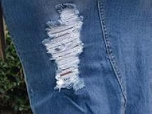 Women Slit Denim Jean Skirt High Waist Frayed Button Up Long Skirt