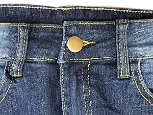 Women Slit Denim Jean Skirt High Waist Frayed Button Up Long Skirt