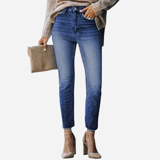 Women's Skinny Jeans Stretch Trendy Pants Straight Leg Jeans