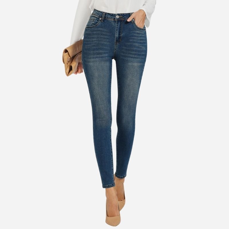 Skinny Jeans Women High Waist Stretchy High Rise Trousers Denim Pants