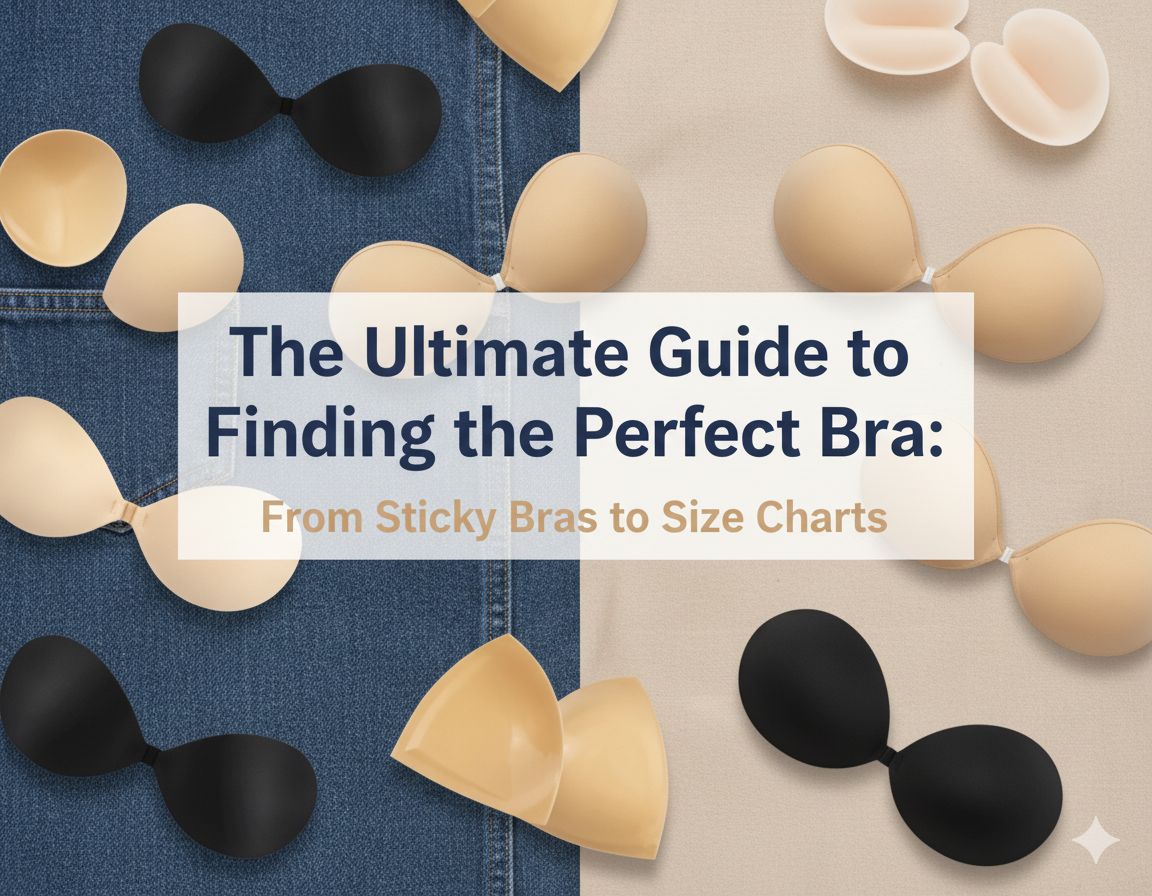 The Ultimate Guide to Finding the Perfect Bra: From Sticky Bras to Size Charts