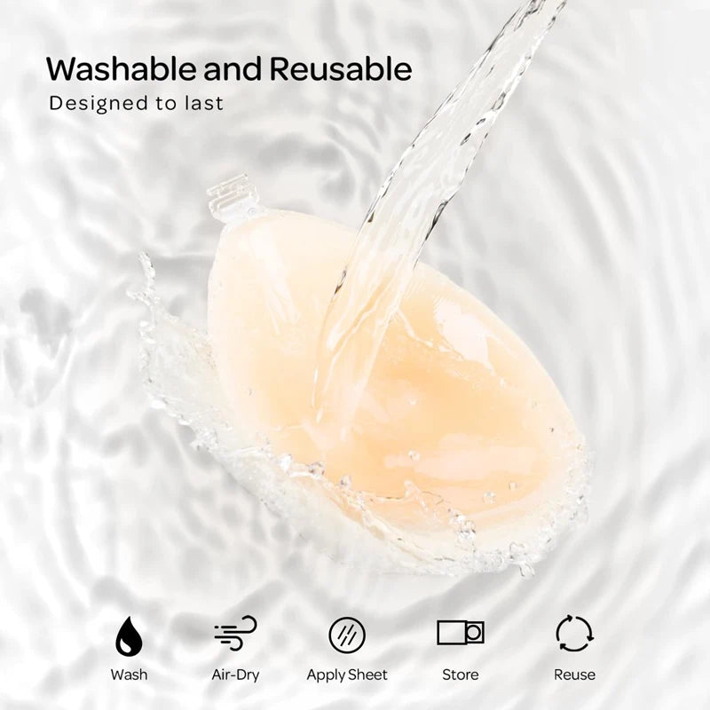 Adhesive Strapless Sticky Bra Invisible Push Up for Backless Dress