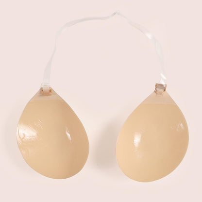 Invisible Adhesive Bra Sticky Strapless Bra with Halter Neck Strap
