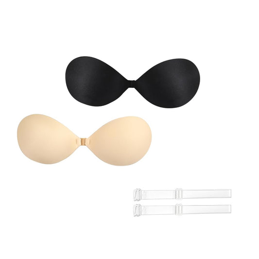 Invisible Adhesive Bra Sticky Strapless Bra with Halter Neck Strap