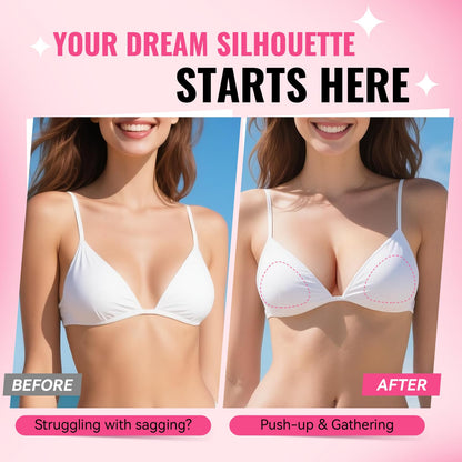 Double Sided Sticky Bra Inserts Invisible Sticky Pads for Large Breasts