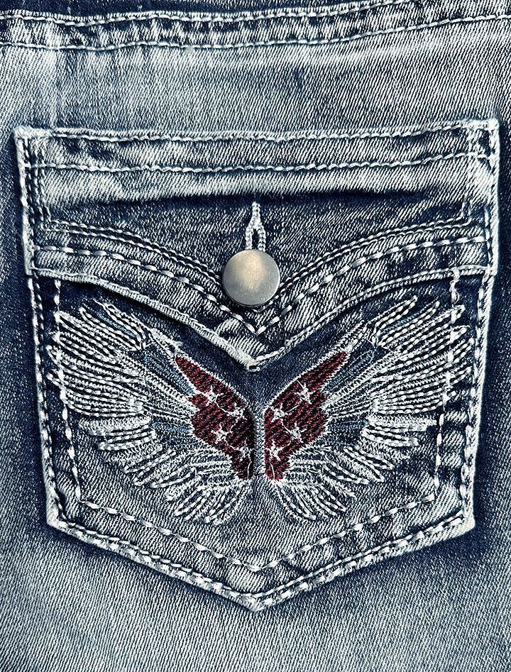 Embroidered Jean Shorts for Women High Waisted Distressed Denim Ripped Shorts