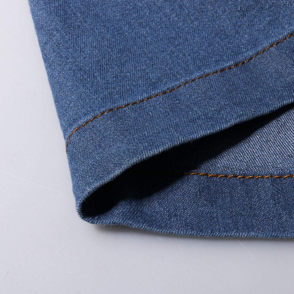 Women's Low Rise Bell Bottom Flare Jeans Retro Center Seam Slim Fit Denim Pants navy color details