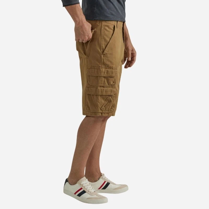 men's classic cargo shorts relaxed fit shorts in khaki