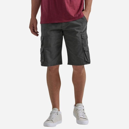 men's classic cargo shorts relaxed fit shorts in grey, front view