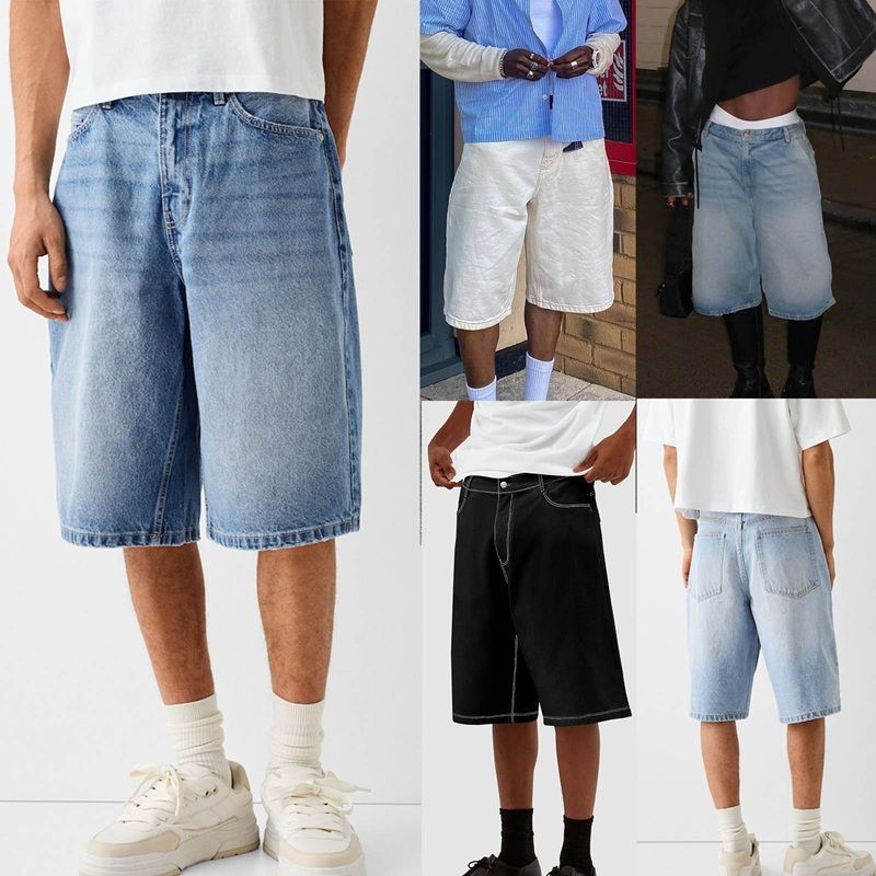 Men's Jean Shorts Classic Relaxed Fit Denim Pants
