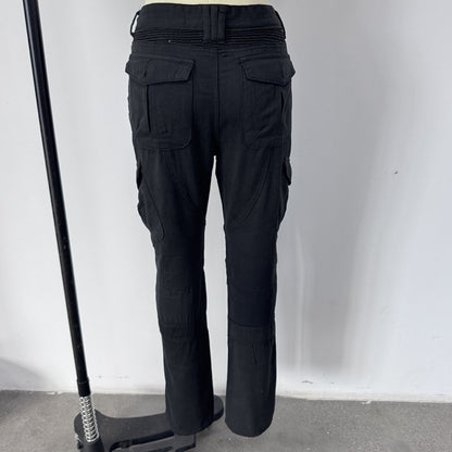 Men’s Motorcycle Protective Jeans Slim Fit Biker Punk Cargo Riding Denim Pants