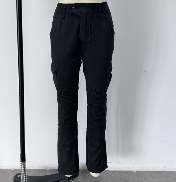 Men’s Motorcycle Protective Jeans Slim Fit Biker Punk Cargo Riding Denim Pants