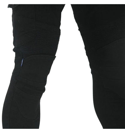 Men’s Motorcycle Protective Jeans Slim Fit Biker Punk Cargo Riding Denim Pants