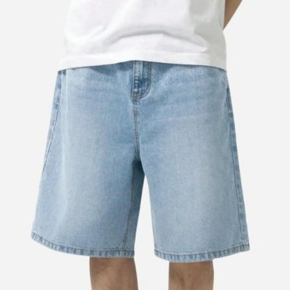 Men’s Baggy Jean Shorts Wide Leg Jorts Streetwear Hip Hop Denim Shorts