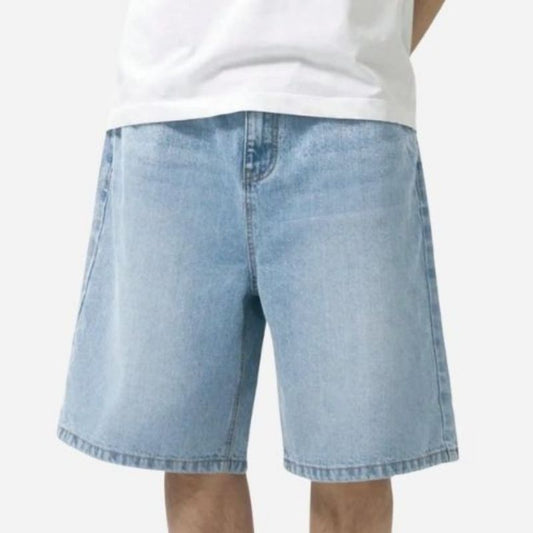 Men’s Baggy Jean Shorts Wide Leg Jorts Y2K Streetwear Hip Hop Denim Shorts