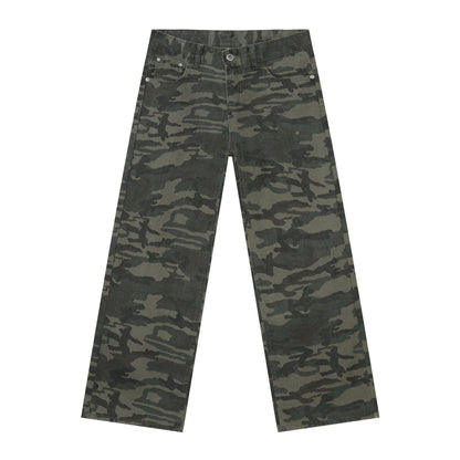 Men's Camouflage Jeans Y2K Hip Hop Baggy Jeans Wide Leg Denim Streetwear
