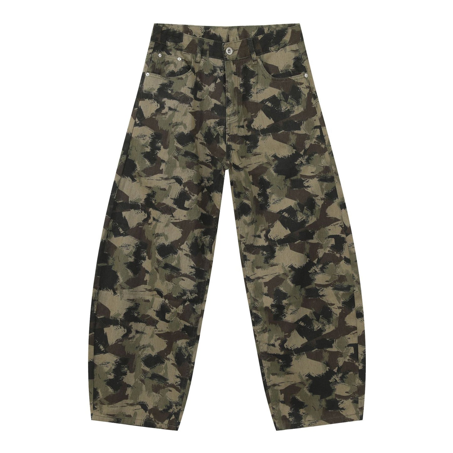 Men's Camouflage Jeans Y2K Hip Hop Baggy Jeans Wide Leg Denim Streetwear