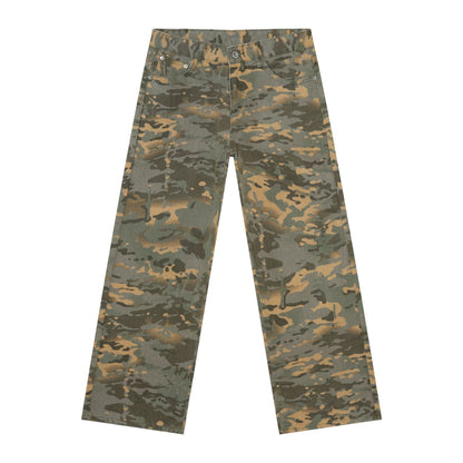 Men's Camouflage Jeans Y2K Hip Hop Baggy Jeans Wide Leg Denim Streetwear
