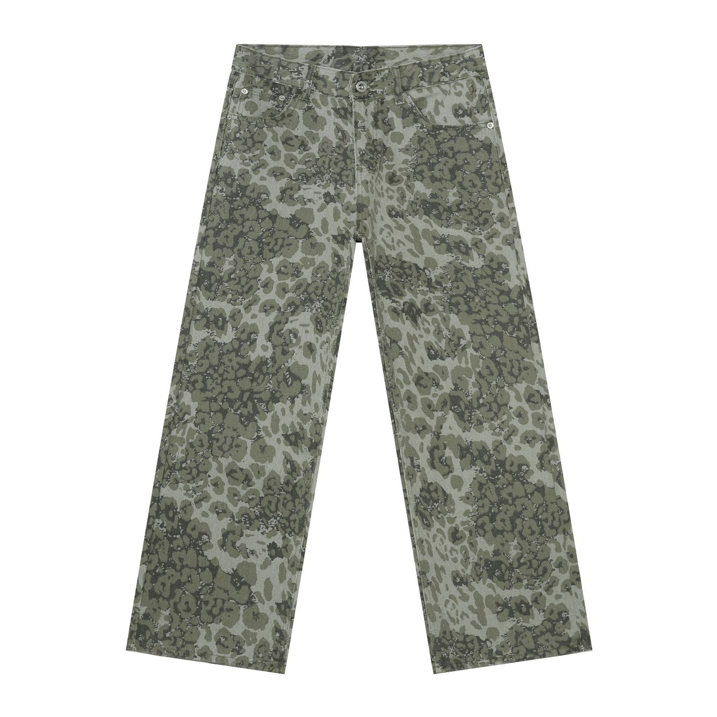 Men's Camouflage Jeans Y2K Hip Hop Baggy Jeans Wide Leg Denim Streetwear