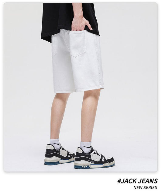 Men's Jean Shorts Classic Relaxed Fit Denim Pants