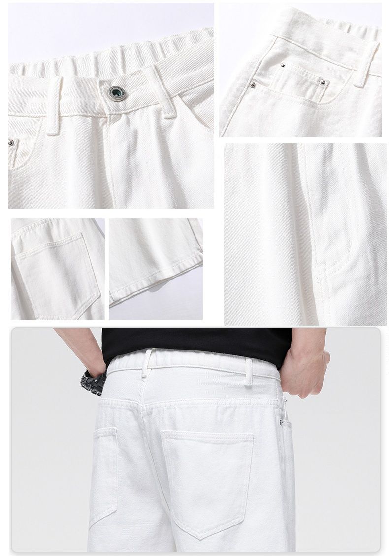 Men's Jean Shorts Classic Relaxed Fit Denim Pants