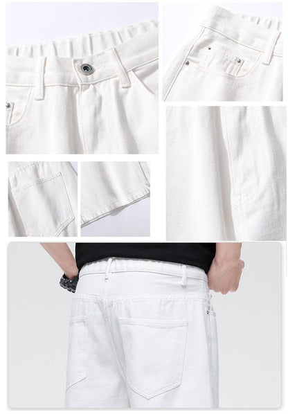 Men's Jean Shorts Classic Relaxed Fit Denim Pants