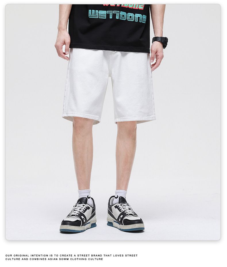 Men's Jean Shorts Classic Relaxed Fit Denim Pants