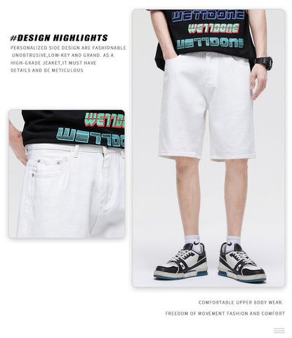 Men's Jean Shorts Classic Relaxed Fit Denim Pants