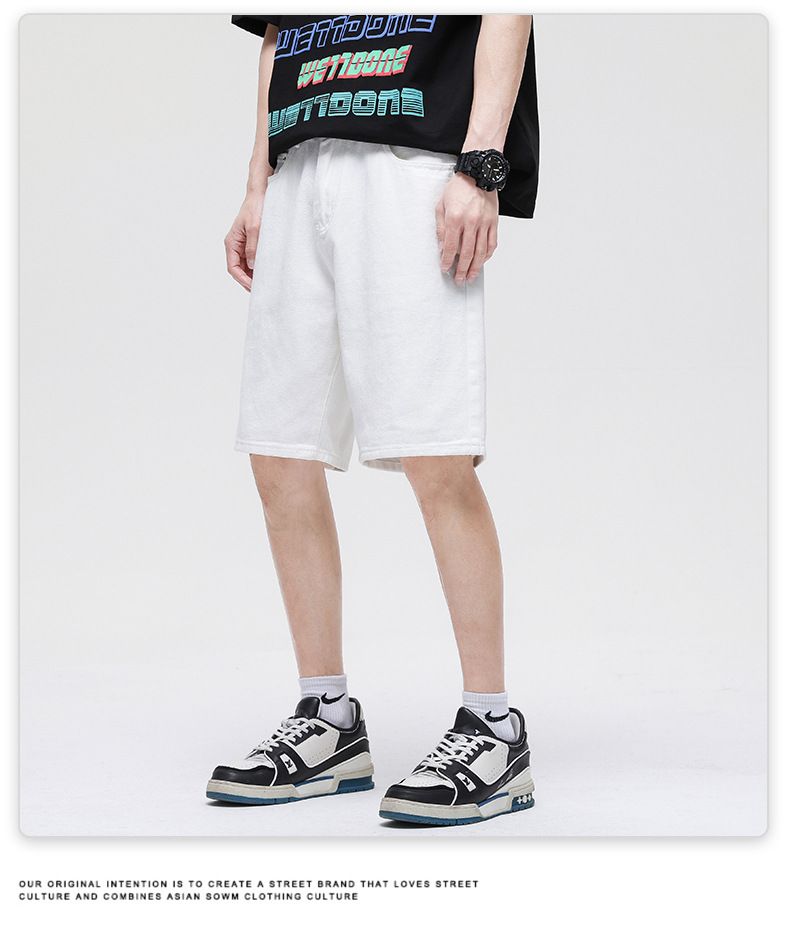 Men's Jean Shorts Classic Relaxed Fit Denim Pants