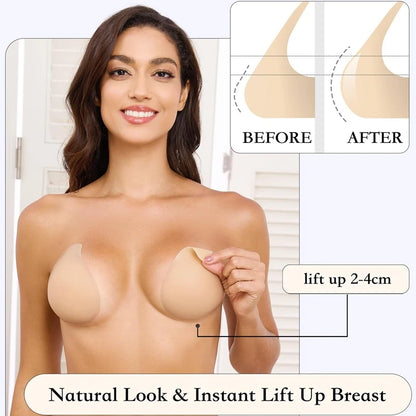 Nipple covers sticky push up bra