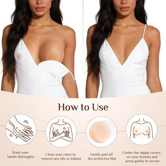 Silicone nipple covers for women sticky bra pasties