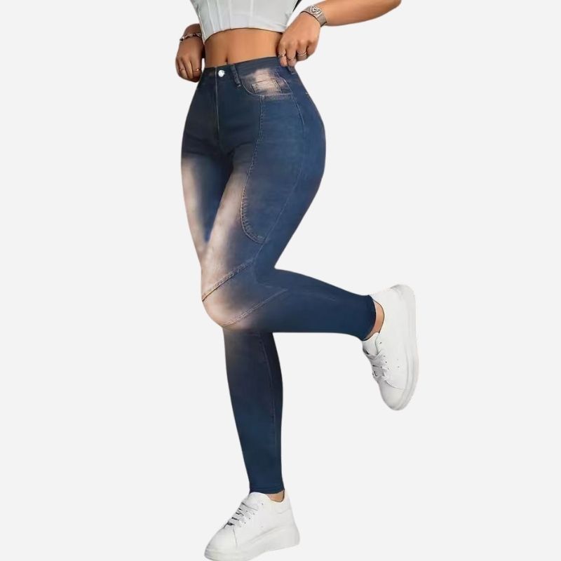 Sculpting high waisted skinny jeans for women stretch denim