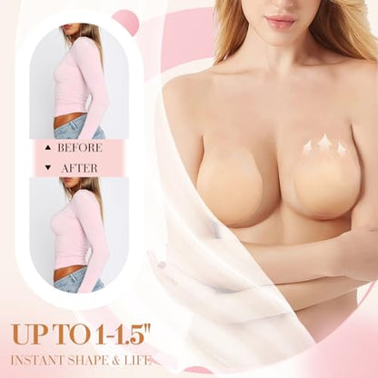 Sticky Bra Adhesive Backless Strapless Bra Women Silicone Nipple Covers